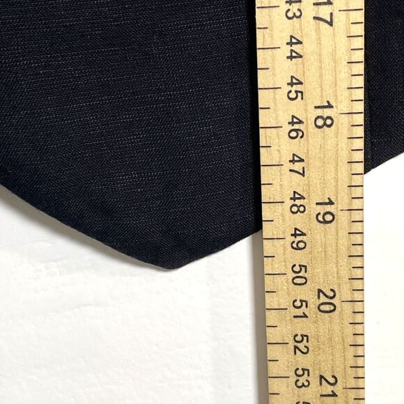 H&M Women's Linen Blend Black Button Down Vest Size Small Preppy Academic Casual - Picture 5 of 6
